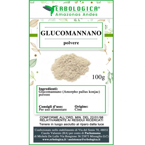 Glucomannano radice polvere 